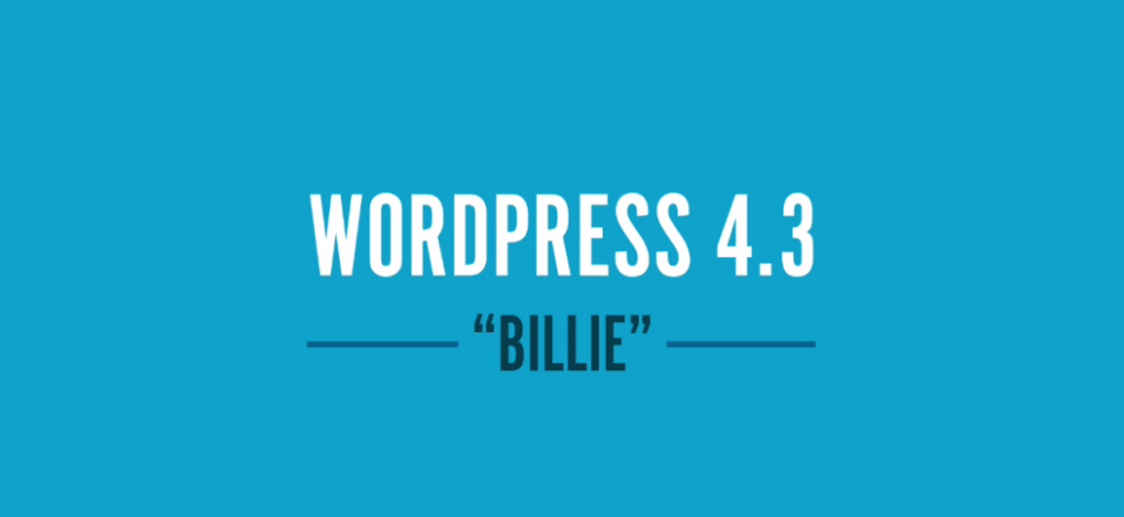 wordpress billie 4.3