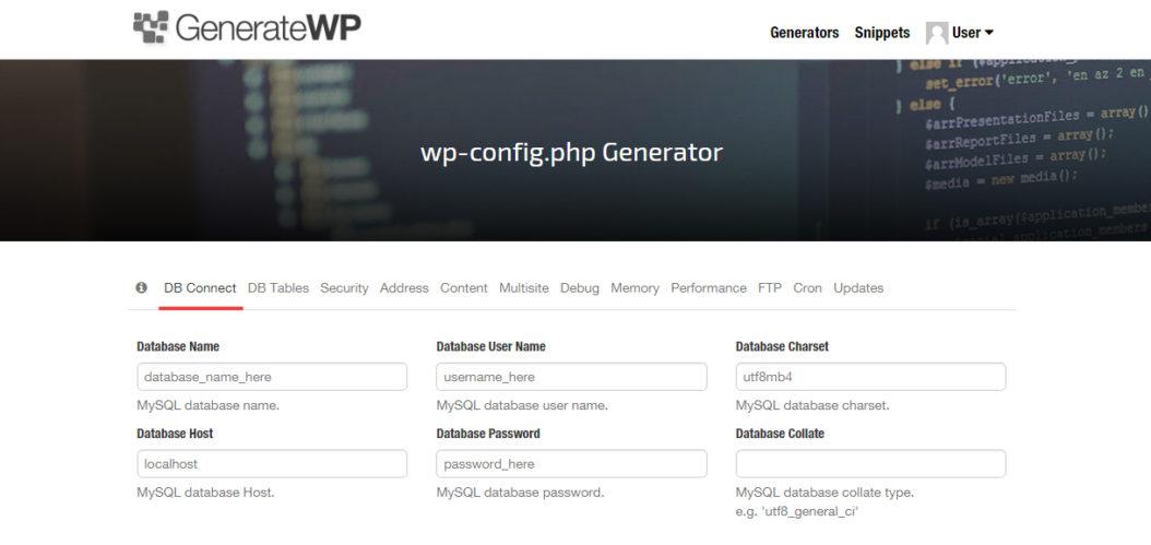 konfiguracja wp-config.php